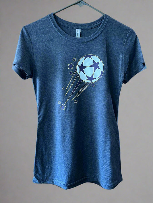 Women's Fitted Short Sleeve T-Shirt - Soccer